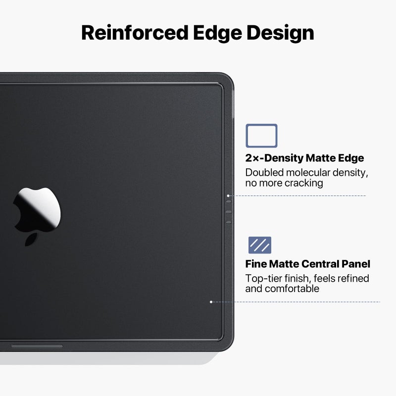 Soonjet CrackGuard for MacBook Pro 14 inch Case | M5 M4 M3 M2 M1 Pro/Max 2026-2021 | Anti-Crack Upgrade | 100% Match Official Color | Protective Hard Shell Laptop Cover | Space Black Clear - Image 4