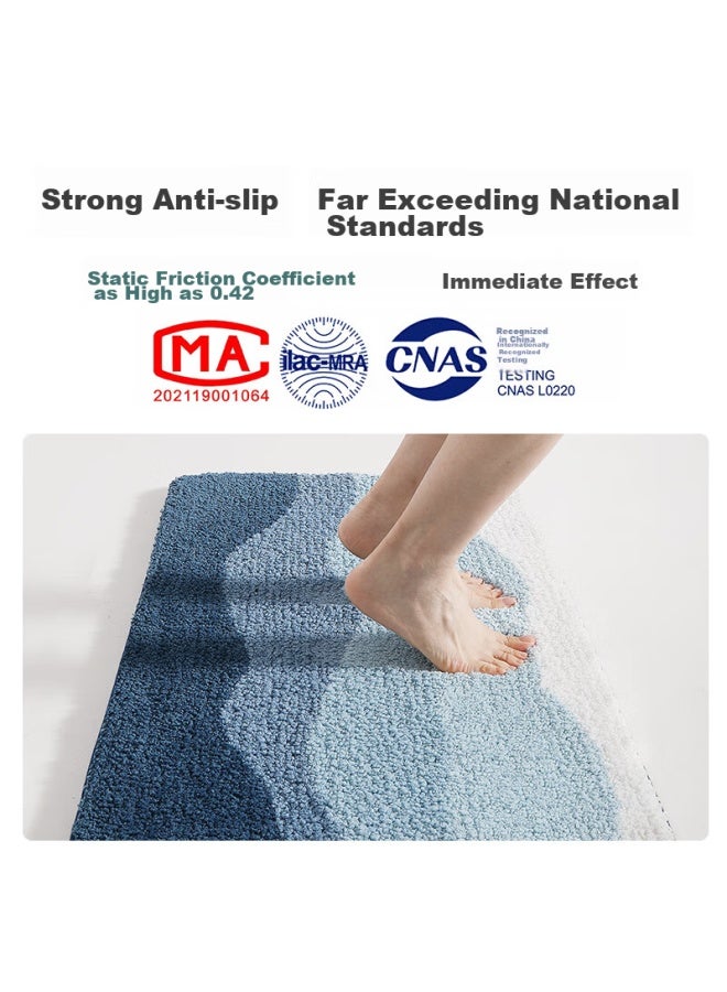 Dajiang Bathroom Mat, Entrance Doormat, Absorbent Floor Mat, Non-slip Bath Mat, 50x100cm - Image 4