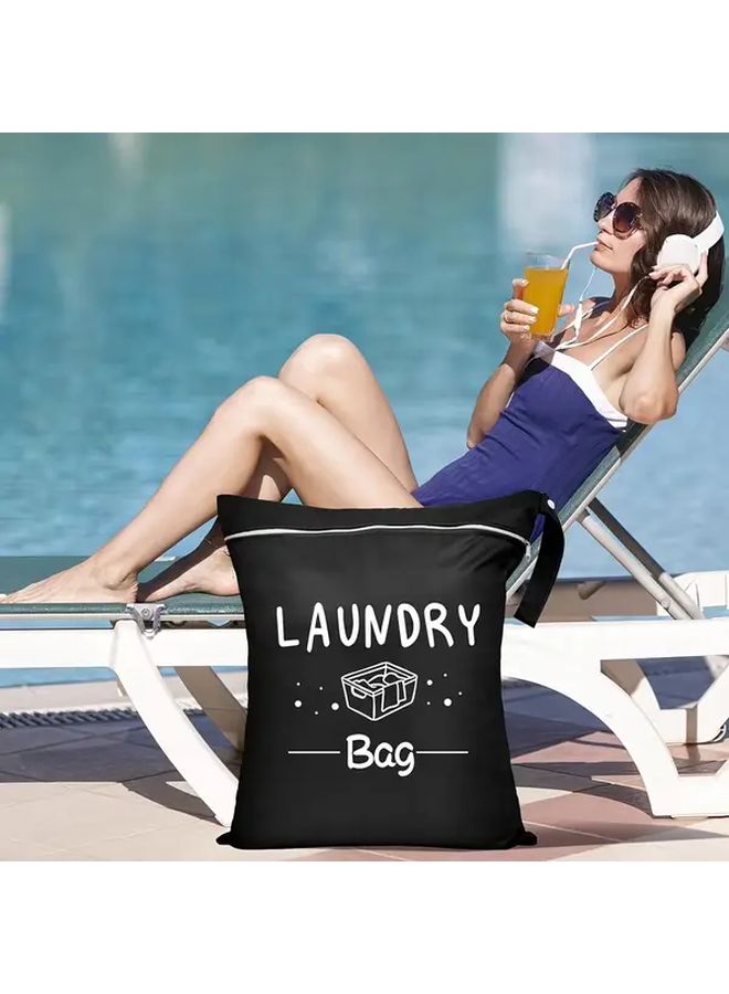 Large Capacity Carry On Storage Bag Durable Clothing Protective Cover With Adjustable Handle And Zipper Closure For Travel Sports Yoga Gym Home Use Grey 1pc - Image 3