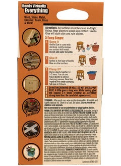 Gorilla Gorilla Original Gorilla Glue, Waterproof Polyurethane Glue, 2 ounce Bottle, Brown  - Image 3