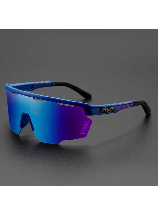Unisex Lightweight PC Frame Sporty Glasses With Green Tinted Lenses Adjustable Nose Pads - Image 5