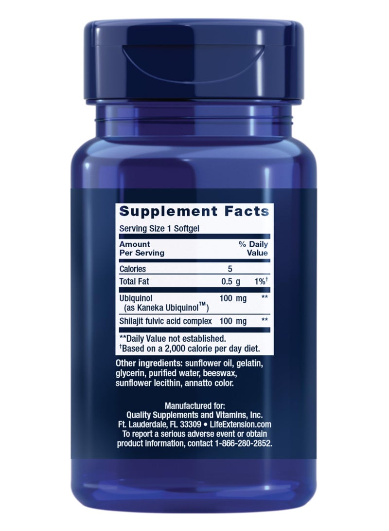 لايف إكستنشن يوبيكوينول CoQ10 بتركيز 100 ملغ – دعم الطاقة الخلوية وصحة القلب – امتصاص عالي – غير معدل وراثيًا وخالٍ من الغلوتين – 30 كبسولة هلاميةلايف إكستنشن يوبيكوينول CoQ10 بتركيز 100 ملغ – دعم الطاقة الخلوية وصحة القلب – امتصاص عالي – غير معدل وراثيًا وخالٍ من الغلوتين – 30 كبسولة هلامية - Image 2