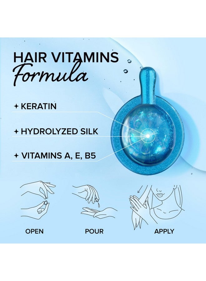 MAREE Hair Oil for Damaged Hair - Keratin Styling & Moisturizing Oil Capsules with Avocado, Jojoba & Argan Oil - Leave-in Anti Frizz Hair Serum for Frizzy and Damaged Hair Vitamins A, E & B5 - Image 4