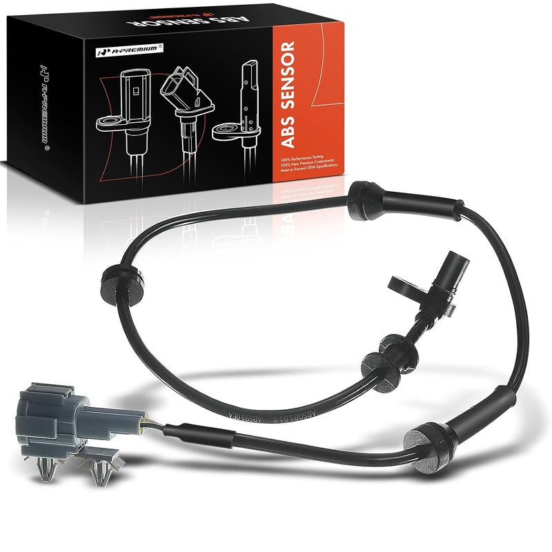 A-Premium ABS Wheel Speed Sensor Compatible with Nissan Pathfinder Frontier Xterra 2005-2014 Suzuki Equator 2009-2012 Front Left or Right - Image 1