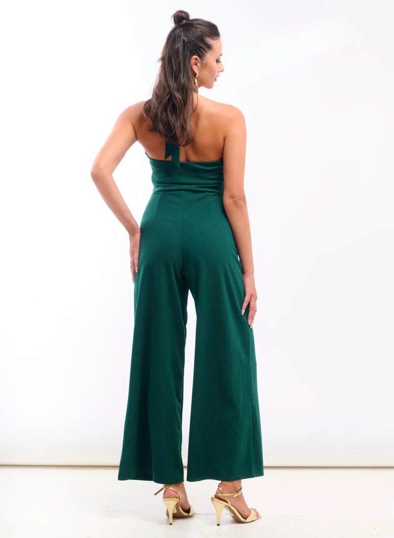 Needs No Label  Green Hardware Halterneck Jumpsuit for Women | Best Price UAE