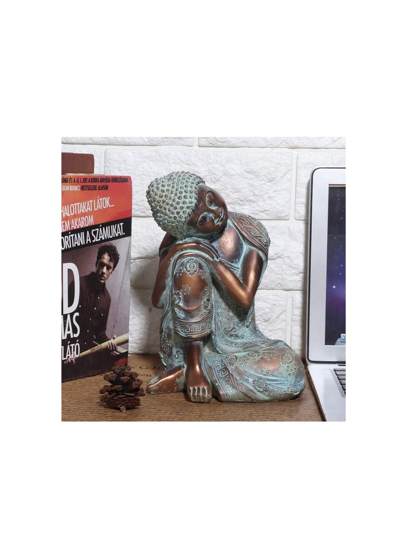 Generic - Buddha Statue, Meditative Buddha Bronze Color Meditating Seated Buddha Statue Outdoor Garden Statue Southeast Asia Buddha Statue for Home Decor, Yard - Image 1