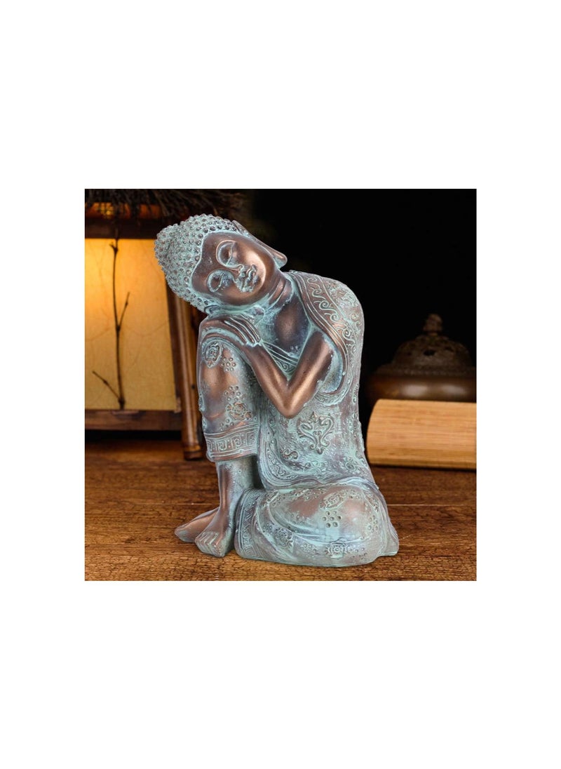 Generic - Buddha Statue, Meditative Buddha Bronze Color Meditating Seated Buddha Statue Outdoor Garden Statue Southeast Asia Buddha Statue for Home Decor, Yard - Image 1