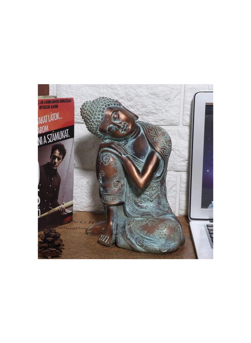 Generic - Buddha Statue, Meditative Buddha Bronze Color Meditating Seated Buddha Statue Outdoor Garden Statue Southeast Asia Buddha Statue for Home Decor, Yard - Image 1