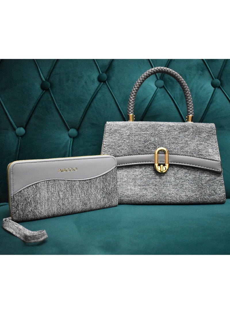 ABCGO Elegant Stylish Purse with Matching Pouch - Versatile & Classy Handbag Set  - Image 1