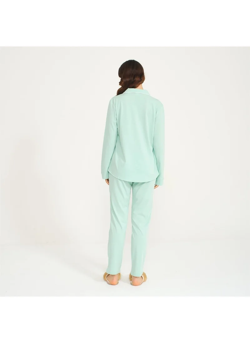 Miespiga Women's Shirt Trousers Pajama Set