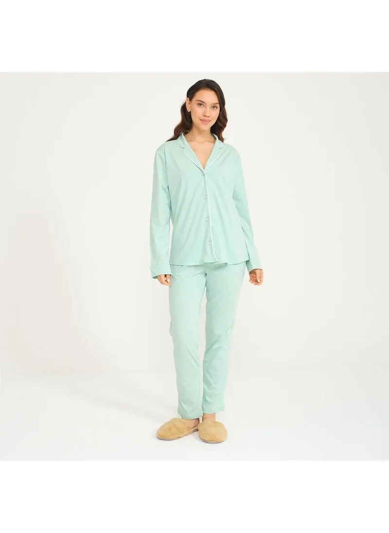 Miespiga Women's Shirt Trousers Pajama Set
