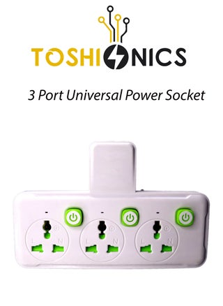 White 3 Socket
