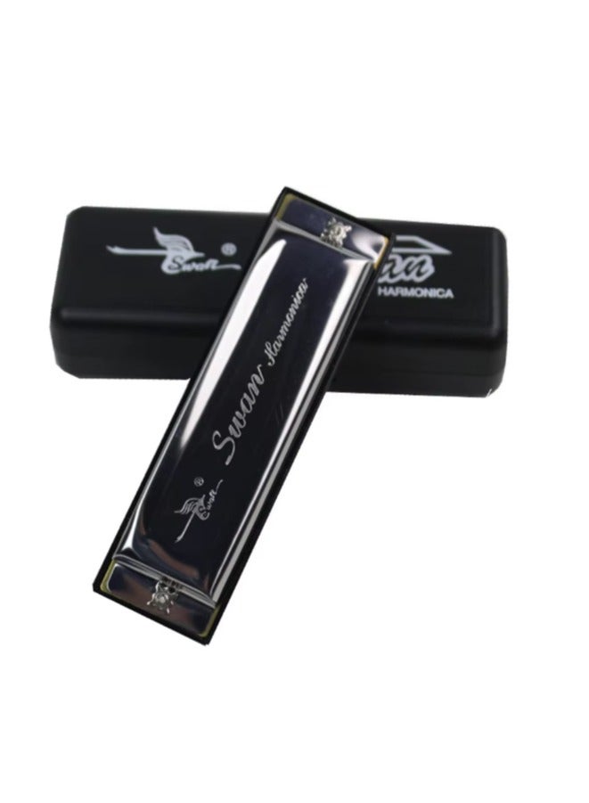 Swan Harmonica 10 Holes – Clear Sound Easy to Play with Protective Case - Image 2