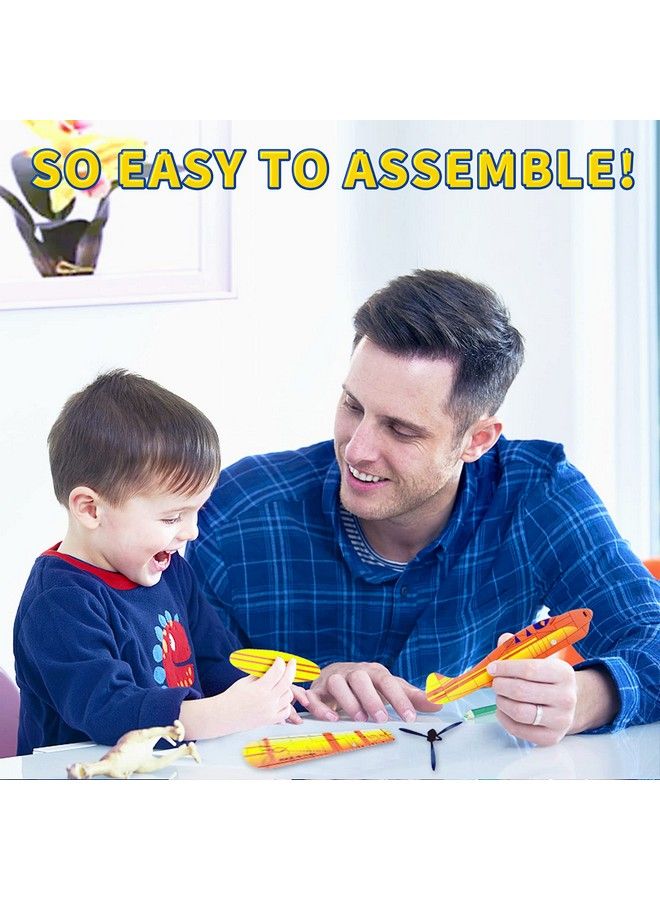 Visen 8" Airplane Toy12 Different Designs Planes Toys For Boysfoam Glider Planes Toysbirthday Favors Lightweight Paper Airplanesindividually Packed Outdoor Flying Toysparty Favors For Kids 812(12 Pcs) - Image 5