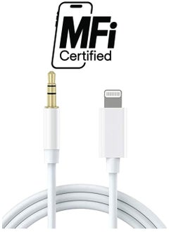 ELTRAZONE Aux Cord for iPhone, Apple MFi Certified esbeecables Lightning to 3.5mm Aux Cable for Car Compatible with iPhone 12 11 XS XR X 8 7 6 iPad iPod to Car Home Stereo Speaker Headphone  - Image 1