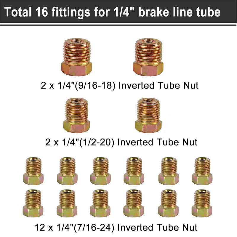 MuHize Brake Line Tubing Kit 3/16 & 1/4 inch 25Ft Dual Size - Copper Coated Alloy Steel Anti-Rust Brake Roll for Cars, Trucks, SUV - Hydraulic Fuel Transmission Line Replacement - Image 4