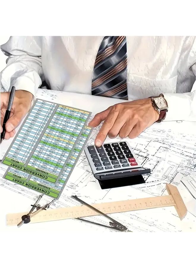 4 قطع من ملصقات مخطط التحويل بين النظام المتري والإمبراطوري المصنوعة من الفينيل PVC المقاوم للماء، مقاس 5.5 × 8.5 بوصة - Image 5