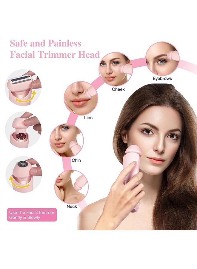 MAANGE Electric Shaver, 2 in 1 Electric Shaver for Women, Waterproof 2-in-1 Wet&Dry Painless Hair Removal for Legs and Underarm (Pink) - Image 5