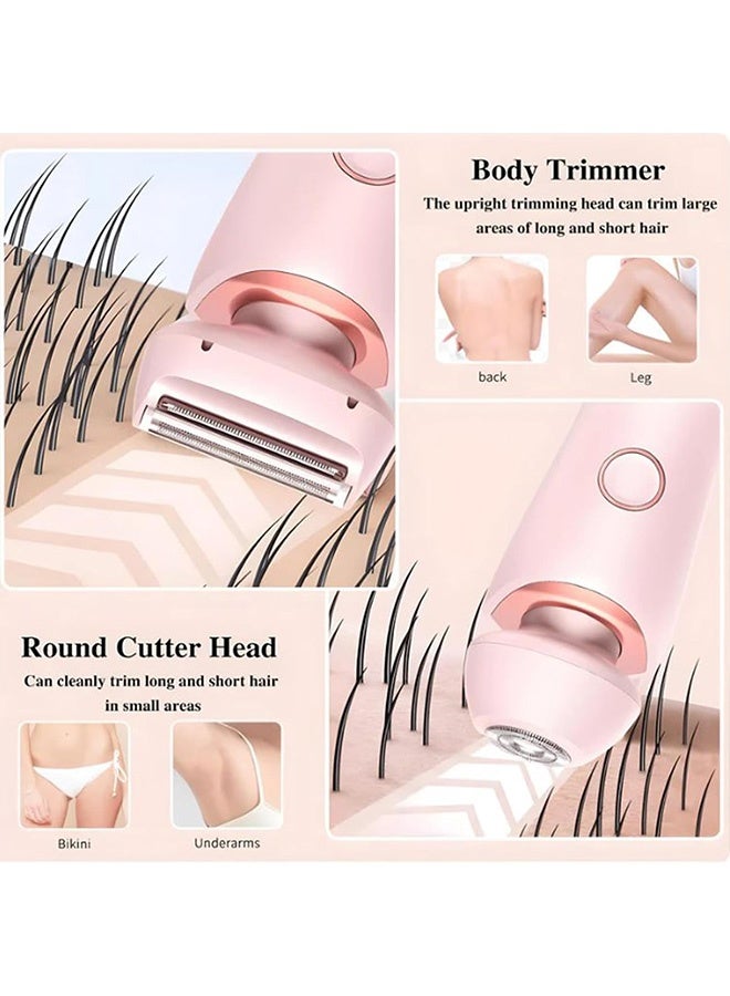 MAANGE Electric Shaver, 2 in 1 Electric Shaver for Women, Waterproof 2-in-1 Wet&Dry Painless Hair Removal for Legs and Underarm (Pink) - Image 2