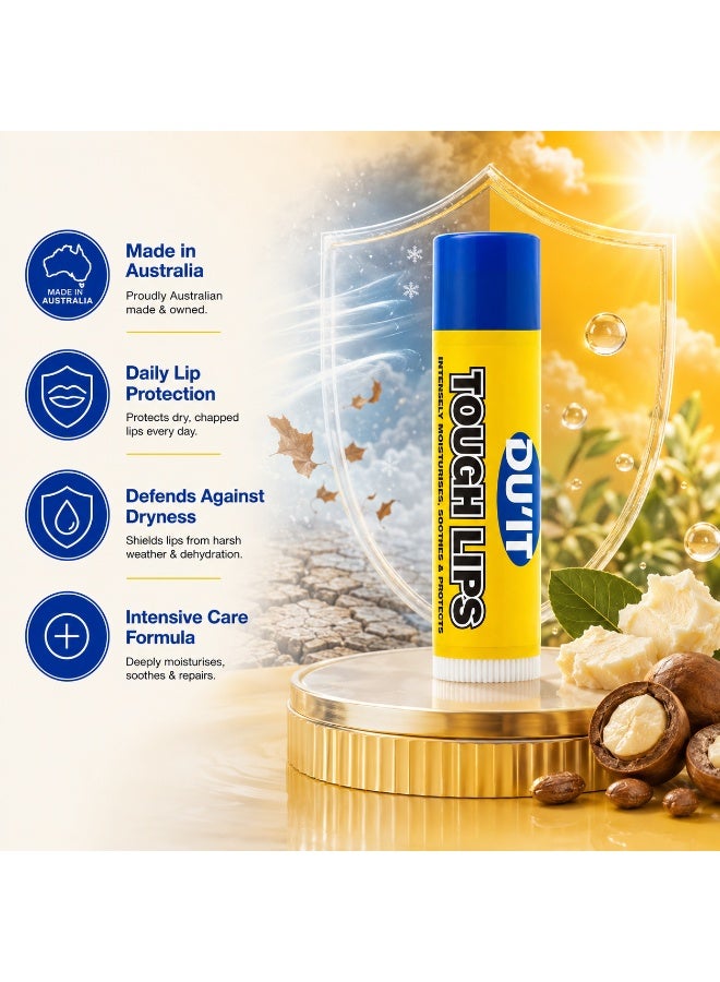 DU'IT DU’IT Tough Lips 4.5g Lip Balm | Intensive Repair Balm for Very Dry, Cracked & Chapped Lips | Long-Lasting Hydration & Moisture Lock Lip Care Treatment - Image 3