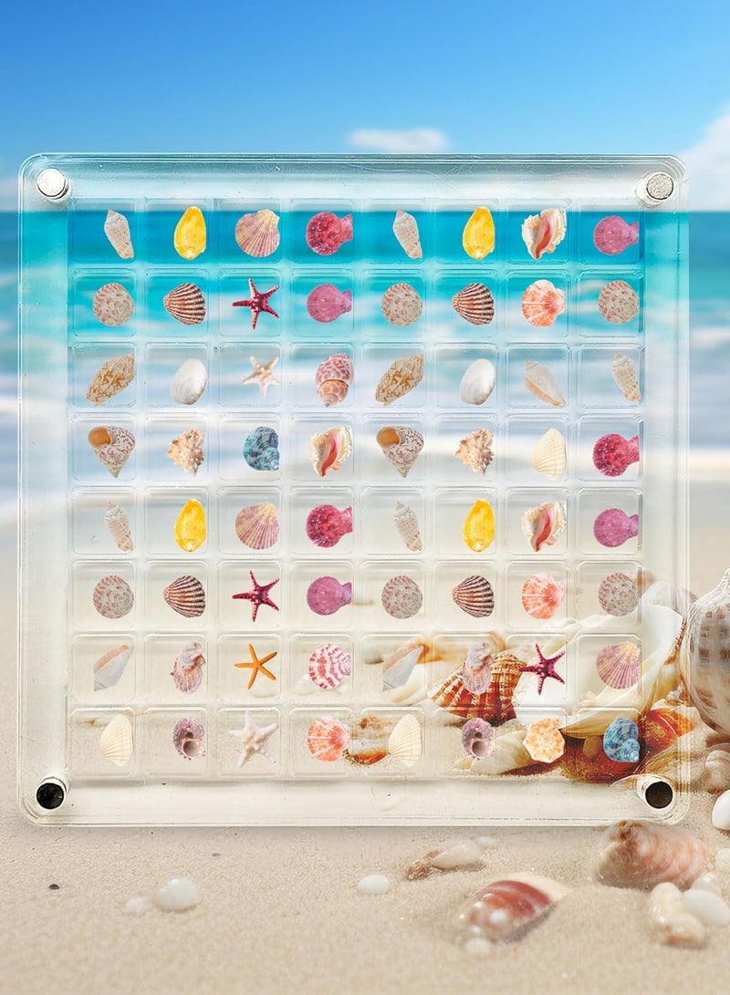 JiFENG Shell Mini Grid Plastic Storage Box  64 Grids - Image 1