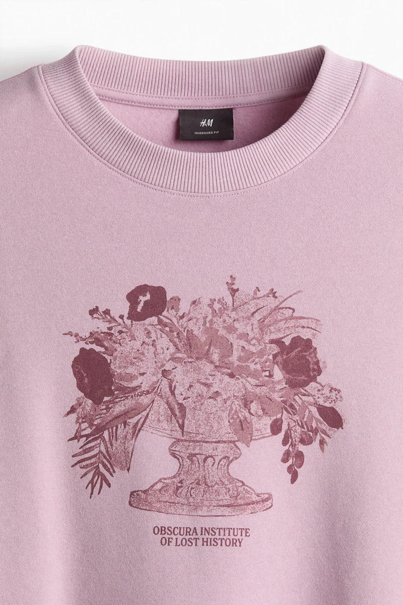 H&M Loose Fit Printed sweatshirt