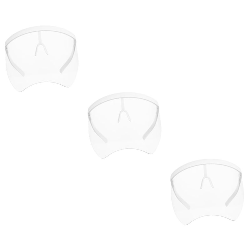 Jojofuny 3Pcs White Sun Goggle Visor Nonslip Cover Outdoor Use Smooth Temple Attached Nose Pads - Image 1