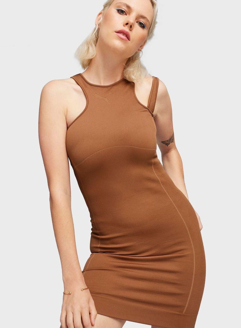 PUMA Ribbed Knit Dress - Image 1