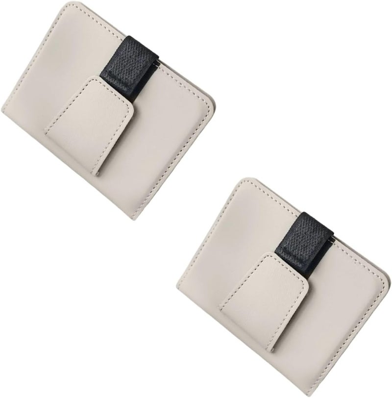 Pack of 2 Vehicle Grip Mount Accommodates Cards Keeps Interior Tidy Driving Aid Car Storage Sunshade Holder for Glasses Interior Travel Accessory Driver Convenience Clip - Image 1