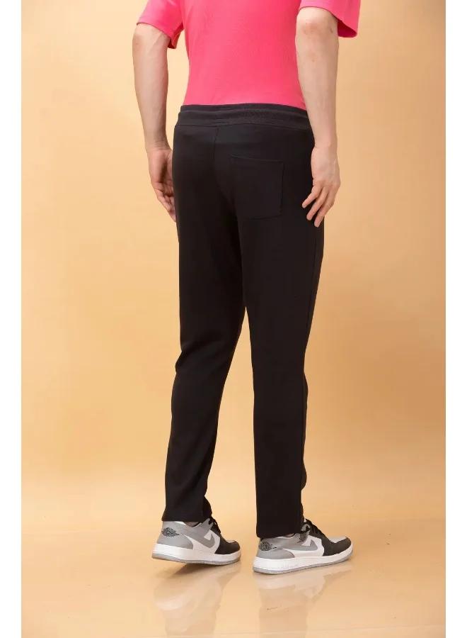 بيينغ هيومان Mens Black Regular Fit Track Pants