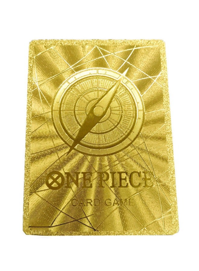 55-Piece Anime One Piece Gold Cards Set, Anime Card Game Booster Packs, Gold Foil Cards,Trading Card, Collectible Rare Golden Cards Best Gift for Collectors and Kids - Image 5