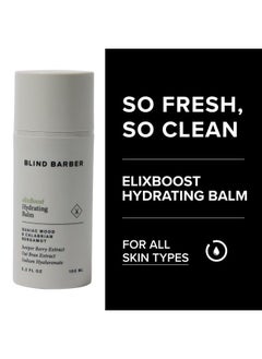 Blind Barber Elixboost Hydrating Balm Daily Face Moisturizer For Men Mens Antiaging Moisturizer With Juniper Berry Extract Hydrates & Protects Skin Barrier (3.2Oz / 100Ml)  - Image 4