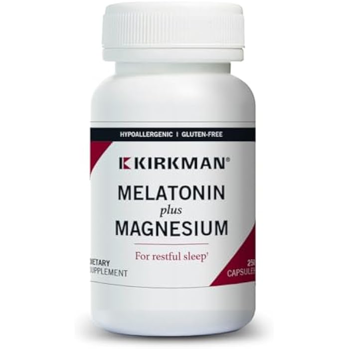 Kirkman Melatonin Plus Magnesium Capsules - Hypo - 250 Capsules - Image 1