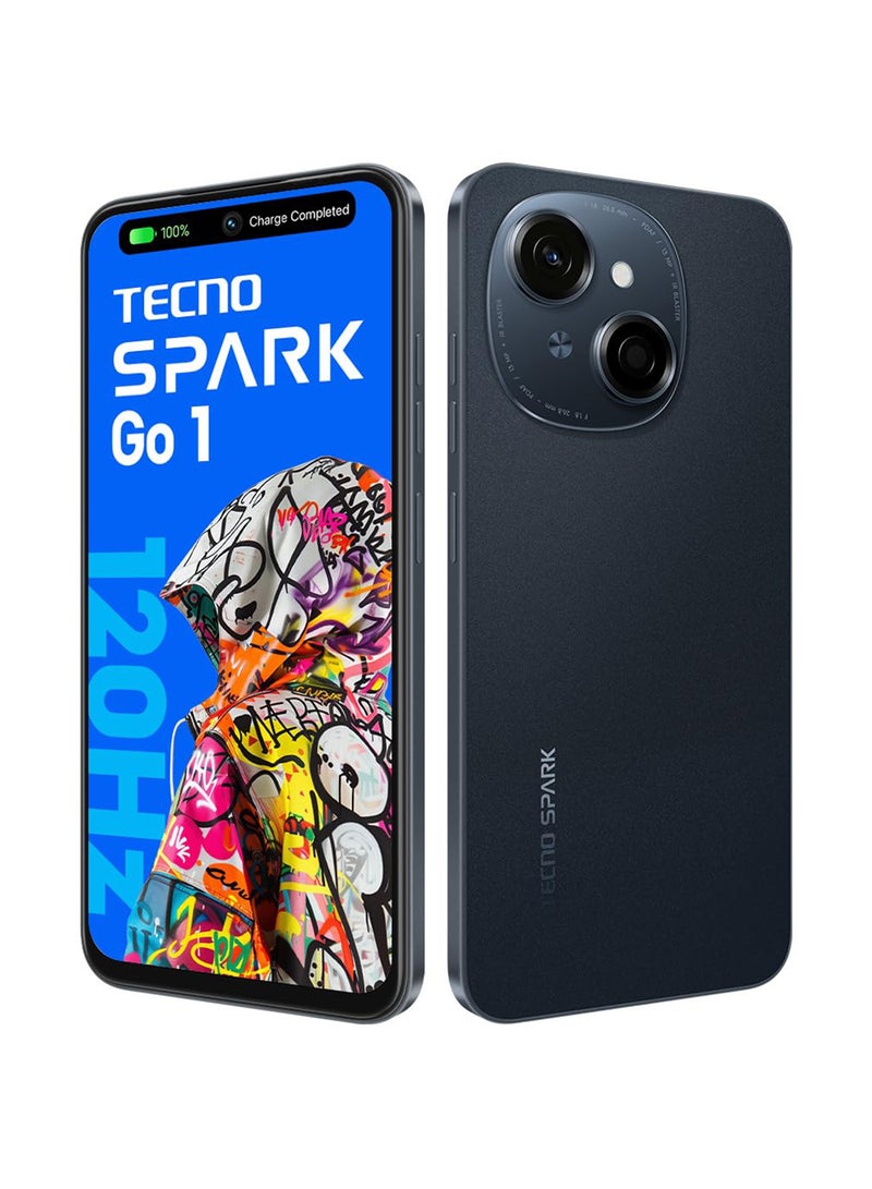 TECNO SPARK Go 1 Startrail Black Dual SIM 4GB RAM 128GB - Middle East Version - Image 3