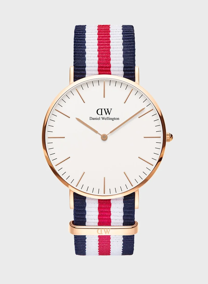 DANIEL WELLINGTON Classic Canterbury RG White 40mm Watch