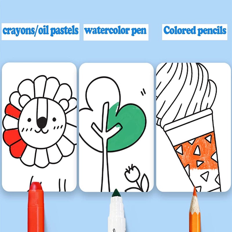 woobles Children's Drawing Roll, Coloring Paper Roll For Kids, Oversize Childrens Drawing Roll, Roll Drawing Paper For Kids, Children Drawing Roll (Number letters,With 12-Color Pencil) Number Letters With 12-Color Pencil - Image 5
