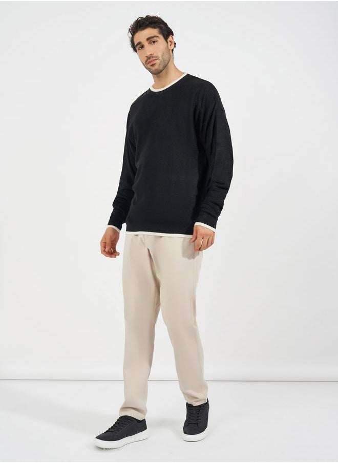 Relaxed Tuck Knit Lightweight Sweater with Contrast Detail - pzsku/Z6BC3FD52CD6DCEC25362Z/45/_/1728387085/3381afaa-66a7-4cf4-83a9-8ca5d0dad0f6