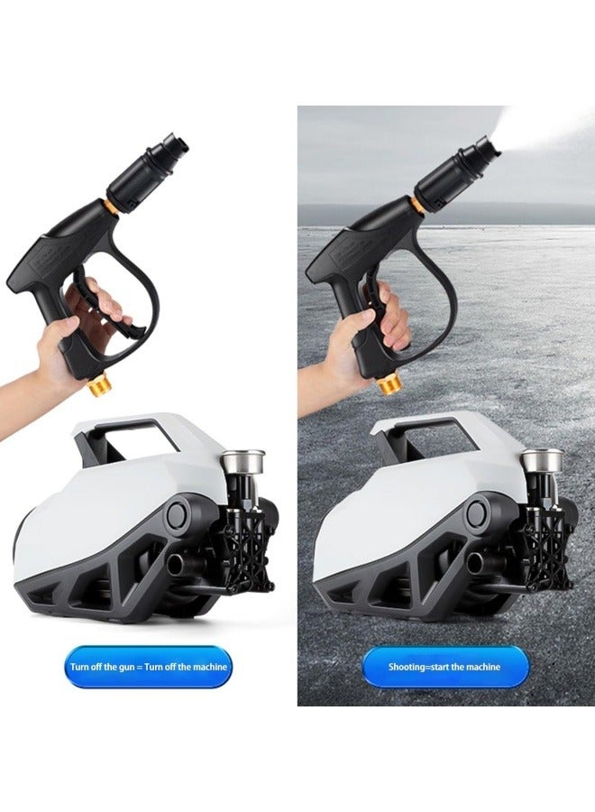 رويكسزس غسالة الضغط الكهربائية 3600 رطل ، 2400 واط غسالة طاقة محمولة مضغوطة ذات ضغط مرتفع مع خرطوم 33 قدمًا ، غسالة الضغط الكهربائي لتنظيف السيارات والمنزل ، الحديقة ، الفناء - Image 5