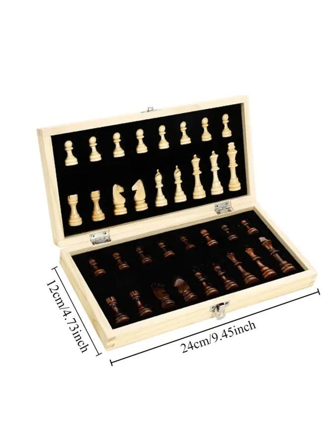Wooden Chess Set 17 33 Inch Competition Level Folding Board Game - Image 2