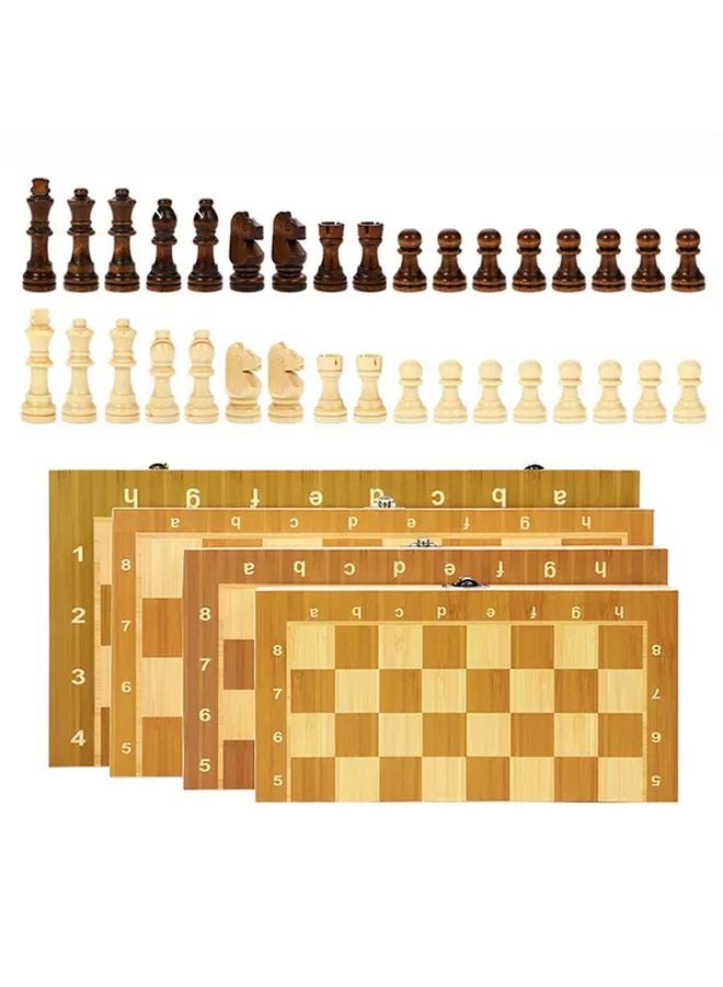 Wooden Chess Set 17 33 Inch Competition Level Folding Board Game - Image 3