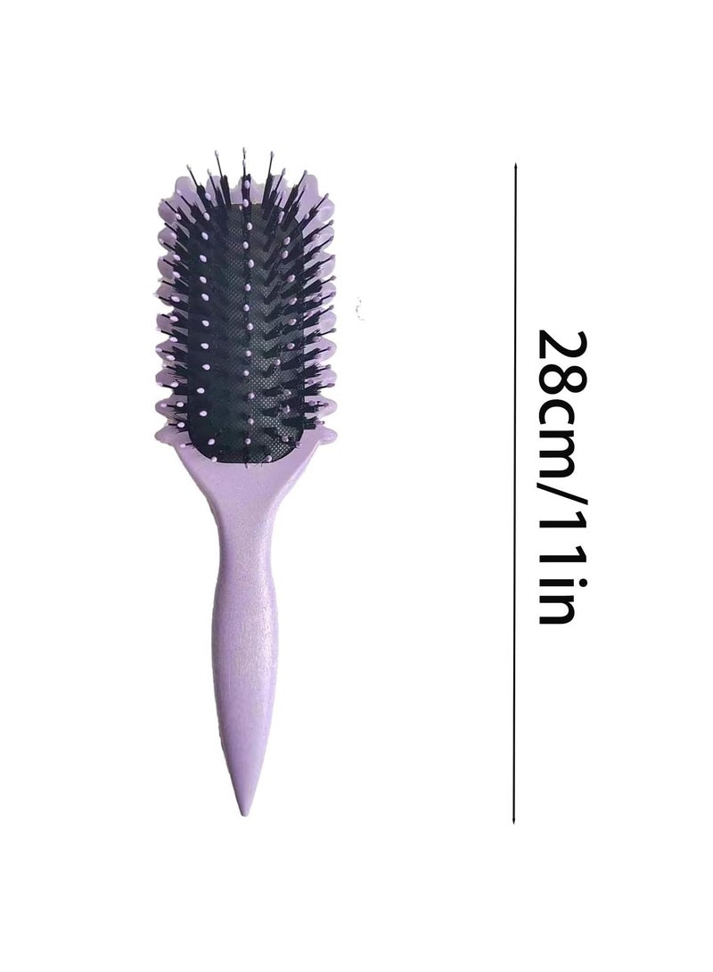 Fluffy Curl Defining Brush - Curl Brush for Curly Hair Wet,Elastic Hair Styling Comb For Bounce & Volume, Durable Plastic Bristles & Abs Handle - Image 2