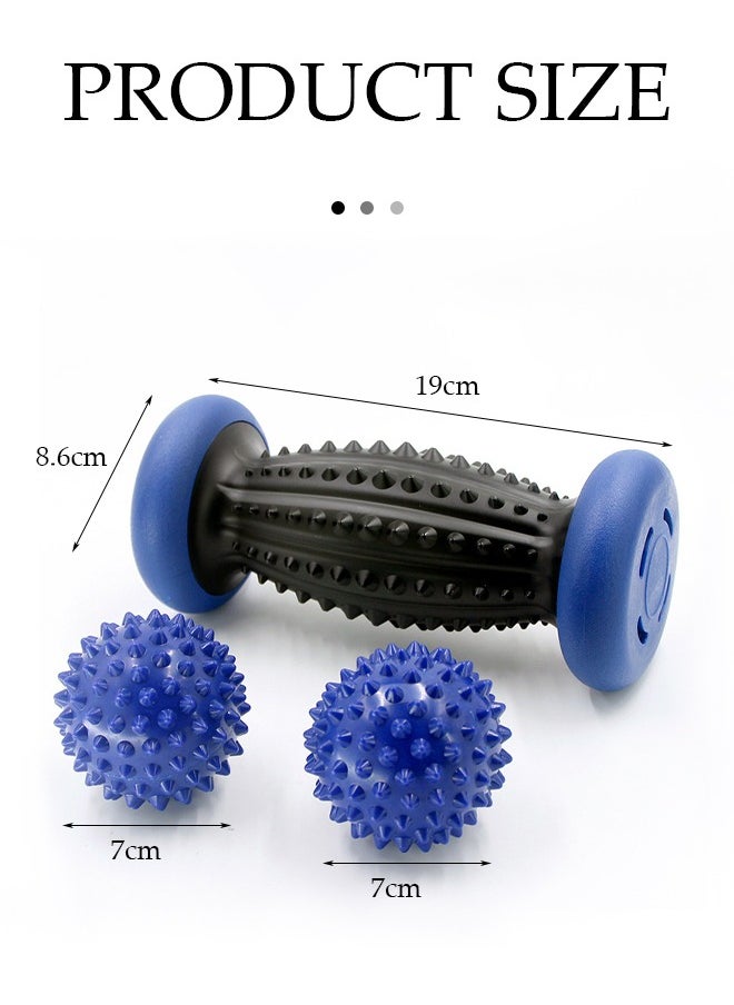 DUNISO 3 Pieces of Foot Roller Massage Ball,rolling Rolling Foot Fascia Ball Set, PVC Spike Ball，Yoga Ball, Used for Relieving Pain, Stress, and Relaxation  - Image 2