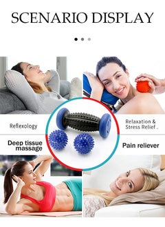 DUNISO 3 Pieces of Foot Roller Massage Ball,rolling Rolling Foot Fascia Ball Set, PVC Spike Ball，Yoga Ball, Used for Relieving Pain, Stress, and Relaxation  - Image 4