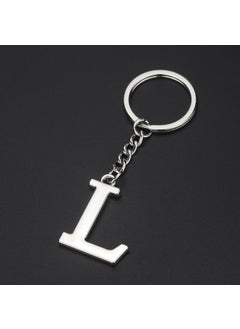 English letter keychain bag pendant 26 uppercase and lowercase letters and numbers keychain European and American small gift customizationL L