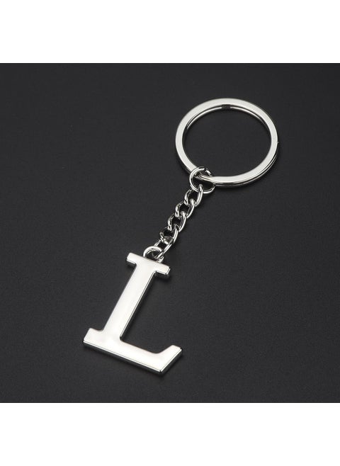 English letter keychain bag pendant 26 uppercase and lowercase letters and numbers keychain European and American small gift customizationL L