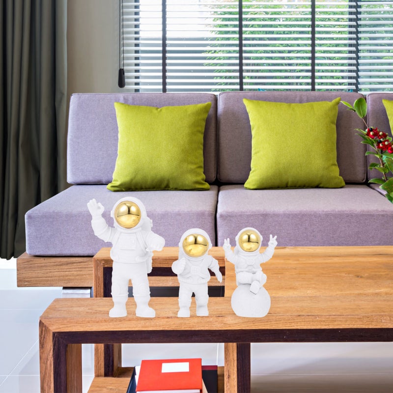 3pcs Resin Craft Astronaut Decors Indoor Spaceman Ornaments - Image 4