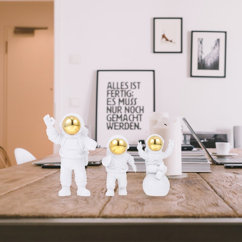 3pcs Resin Craft Astronaut Decors Indoor Spaceman Ornaments - Image 5