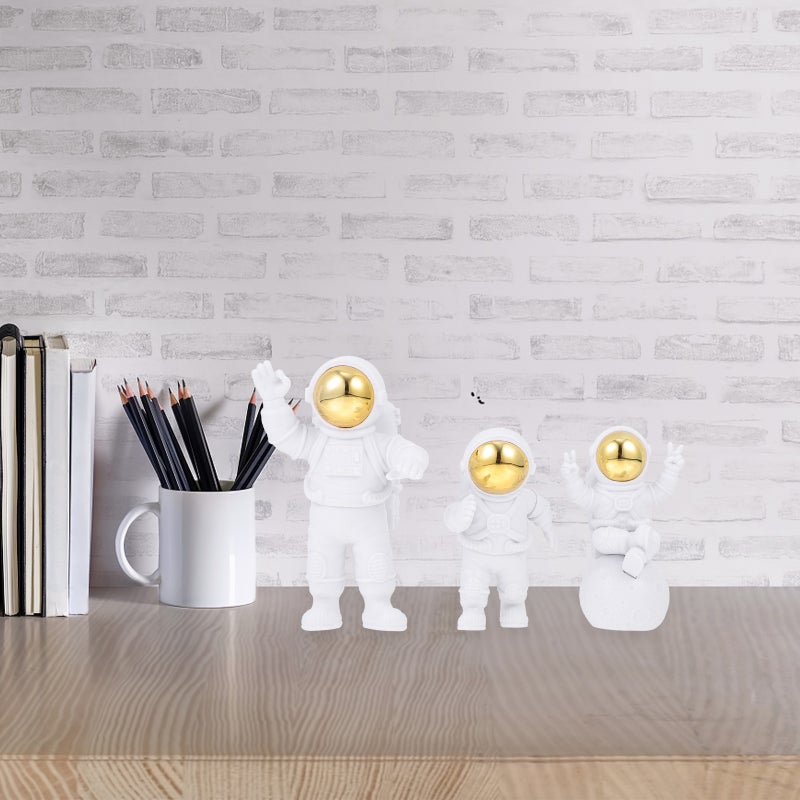 3pcs Resin Craft Astronaut Decors Indoor Spaceman Ornaments - Image 3