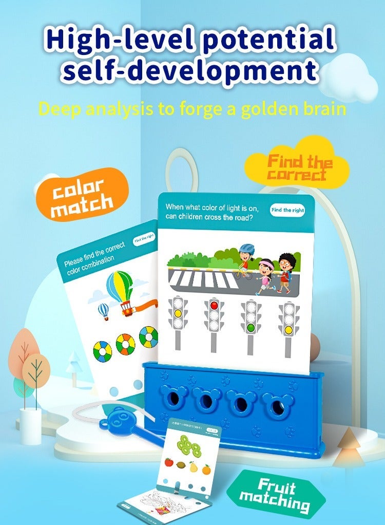 3 Pack Toddler Preschool Educational Logic Key Toys, 3 Levels Difficulty, 192 Card Flashcards Montessori Toys, Puzzle Board Games Books for early develoment, Suitable Preschool Learning Activities for 3-6 Years Old Boys Girls - Image 5