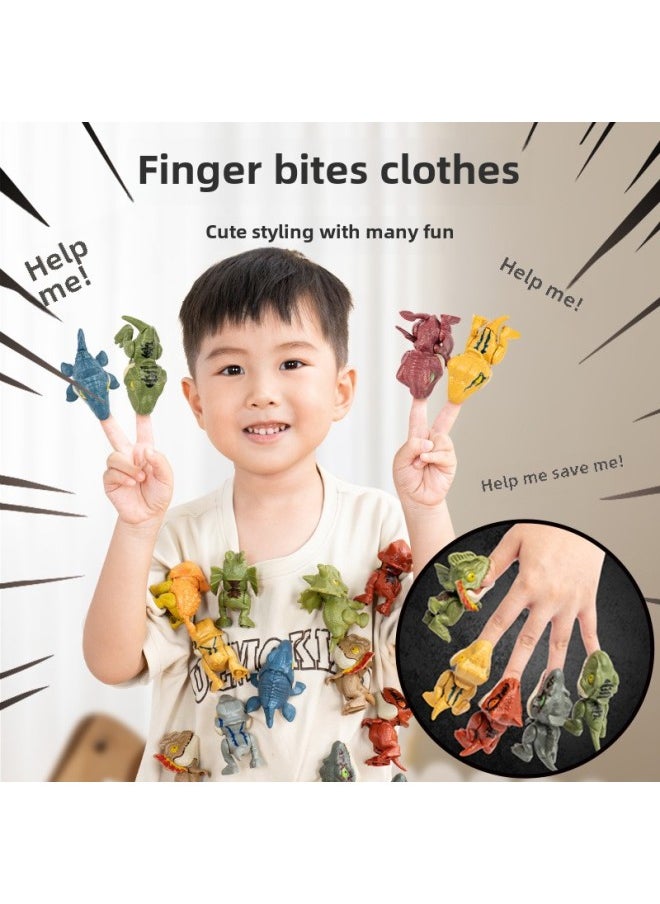 null - Jurassic Finger-biting Dinosaur Joint Movable Overlord Triangle Raptor Manufacturer Simulation Model Toy-Color:Green Raptor ] - Image 1